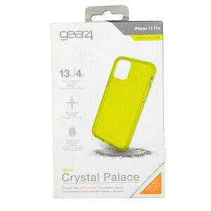 F1. Gear4 Crystal Palace Case for Apple iPhone 11 Pro 5.8" - Neon‎ Yellow W/D30
